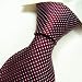 NEW Designer Necktie Hand Made Burgundy Ties Plaids Necktie for Men 100% Jacquard Woven Pure Silk Mens Neck Tie Neckwear Set T4060