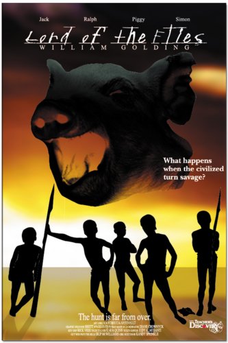 Lord of the Flies Educational Laminated Poster. Great 20th Century Novel Art Print