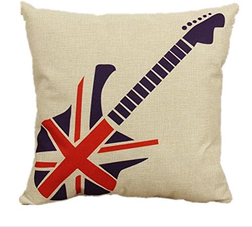 Biodawn Union Jack London Cotton Linen Square Decorative Pillow Cushion Cover 45cm x 45cm