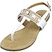 Alpine Swiss Womens Suede Lined Slingback T-Strap Rhinestone Sandals