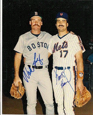Autographed/Hand Signed Wade Boggs & Keith Hernandez - Boston Red Sox & New York Mets 8x10 Photo