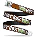 Buckle-Down Seatbelt Belt - Mystery Machine HOT BOXED Clouds Orange/White - 1.5