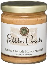 Pebble Creek Toasted Chipotle Honey Mustard, 9.5-Ounce Jars (Pack of 3)