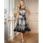 Together Belted embroidered mesh dress|