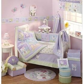 Hello Kitty & Friends - 6 Piece Crib Bedding Set