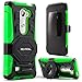 Evocel New Generation Series Phone Case Compatible with LG Leon, LG Tribute 2 (LS665), LG Destiny L21G, LG Power L22C, LG Risio with Belt Clip Holster and Kickstand, Green