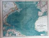 MAP BASIN NORTH ATLANTIC OCEAN EUROPE CANARY MADEIRA