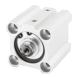 uxcell エアシリンダ アルミニウム材質 アルミハウジング シングルロッド KCQ2B25-20