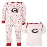 Georgia Bulldogs White Infant Three-Piece Sleep Set