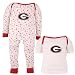 Georgia Bulldogs White Infant Three-Piece Sleep Set