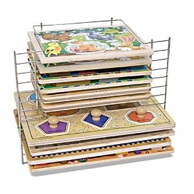 Melissa & Doug Deluxe Wire Puzzle Rack