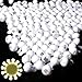 Neo LOONS 100pcs/lot 100 X Warm White Round Led Flash Ball Lamp Balloon Light Long Standby Time for Paper Lantern Balloon Light Party Wedding Decoration, White Case [Update Version]
