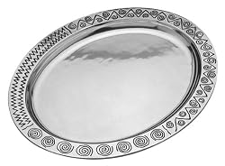 Wilton Armetale Reggae Large Oval Metal Platter