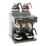 BUNN 23400.0001 12 Cup Coffee Brewers Thermo Fresh 2/2 TWIN 120/240V Stainless Steel Funnel