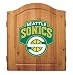 Imperial Seattle Supersonics Licensed Solid Pine Cabinet and Bristle Dartboard Set