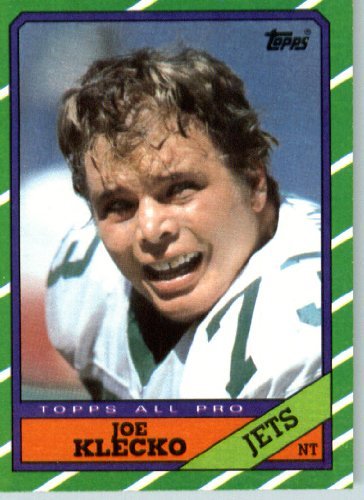 1986 Topps # 106 Joe Klecko New York Jets Football Card- Near Mint to Mint Condition - In Protective Screwdown Display Case!