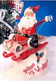 Clayworks Yahoo It's Winter Bobble Figurine