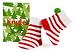 Trumpette Jingle Christmas Socks, Red/White, 0-12 Months