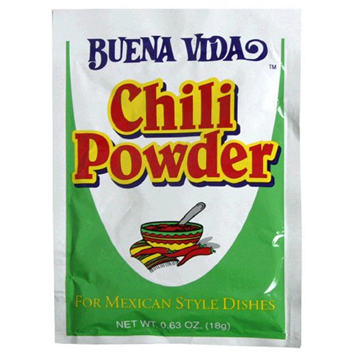 Buena Vida Chili Powder, 0.63-Ounce Packets (Pack of 24)