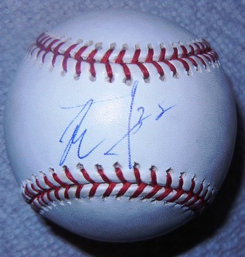 Yoshinori Tateyama Autographed Official Major League Baseball W/PROOF, Picture of Yoshinori Signing For Us, Texas Rangers