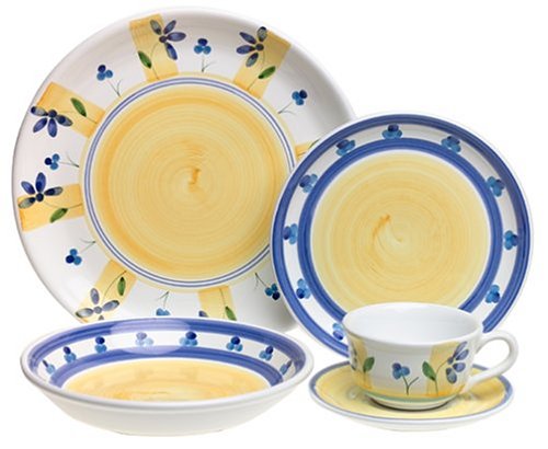 Caleca Zafferano 5-Piece Dinnerware Place Setting, Service for 1