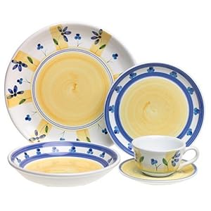 Caleca Zafferano 5-Piece Dinnerware Place Setting, Service for 1