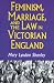 Books : Feminism, Marriage, and the Law in Victorian England, 1850-1895