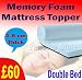 MEMORY FOAM MATTRESS TOPPER DOUBLE BED 1 INCH THICKNESS + FREE POSTAGE TO UK