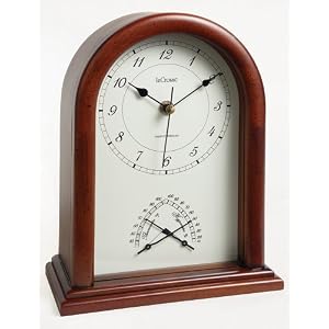 River City Clocks Radio-controlled Beehive Style Clock with Thermometer and Hygrometer - 9...