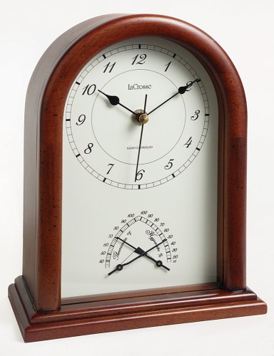 River City Clocks Radio-controlled Beehive Style Clock with Thermometer and Hygrometer - 9 Inches Tall - Model # 801-396
