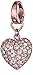 Fossil Puffy Heart Charm