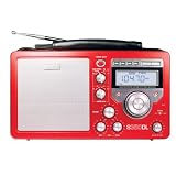 Eton S350 Deluxe Poste radio portable AM/FM/Ondes Courtes Rouge M�talpar Eton