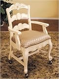 Set of 2 Hills of Provence White Arm Chairs