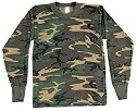 Rtc6679 LONG SLEEVE Camouflage LS-shirt, Woodland, 3XL