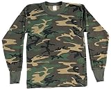 Kids Long Sleeve, Woodland Camo, Kids X-Large