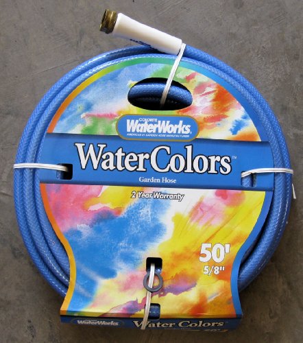 50-foot X 5/8-inch Water Colors Blue Garden Hose