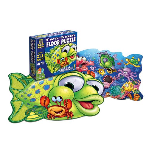 Childrens Toyshop  Toys : Patch Two Sided Silly Silly Sea Floor 46 Piece Jigsaw Puzzle