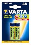 Varta 56706101402 - Accu HR6 Mignon AA Longlife 2100mAh, 2er-Packung