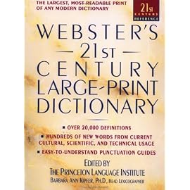 Webster's 21st Century Large Print Dictionary (21st Century Reference)