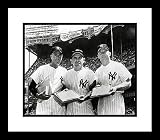 Yogi Berra New York Yankees MLB Framed 8x10 Photograph with Joe DiMaggio and Mickey Mantle