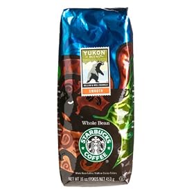 Starbucks Yukon Blend Whole Bean Coffee, Two (2) 16-Ounce FlavorLock Bags (2 Pounds Total)