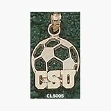 John Carroll Blue Streaks 'JCU Soccerball' Pendant - Sterling Silver Jewelry