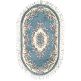 Aubusson Rug 9'x13' Blue by Home Decorators Collection