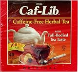Caf-lib Caffeine-free Tea - Box (40 individually wrapped tea pouches per box)