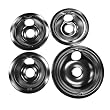 Range Kleen 119204XZ GE Drip Pans Containing 3 Units 119A, 1 Unit 120A, Chrome