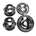 Tools & Hardware : GE/Hotpoint Drip Pans 4-pc. Set - Chrome (3 Small/ 1 Large)