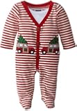 Mud Pie Baby-Boys Newborn My First Christmas Footed One Piece