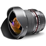 Walimex Pro Fish-Eye II 8 mm f/3,5 Objektiv (inkl. abnehmbarer Gegenlichtbl.) für Canon EF-S Objektivbajonett