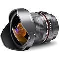 Walimex Pro AE 8 mm f/3,5 Fish-Eye II Objektiv (inkl. abnehmbarer Gegenlichtbl.) f�r Nikon Objektivbajonett