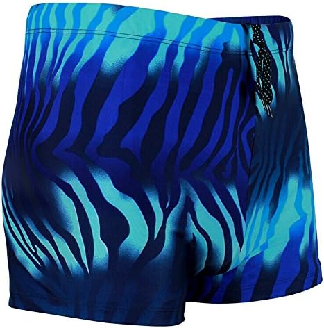 Anmei Men's Beach Swim Boxers Water Wave Trunks Swimwear Brief XL XXL XXXL (XXXL, Blue)